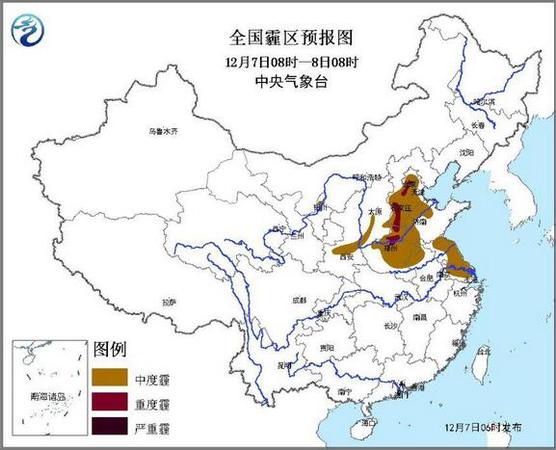 中央氣象臺(tái)發(fā)霾黃色預(yù)警 北京南部等地局部有重度霾