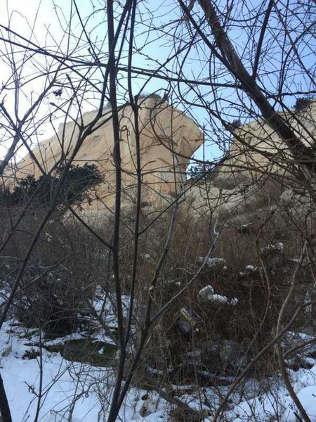 在發(fā)現(xiàn)朱賢峰遺體的位置，朱賢峰表哥王先生用手機(jī)朝上拍了一張照片。