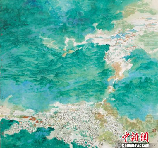 鄧建強(qiáng)作品《桃花盛開的地方》?！≈鬓k方供圖　攝