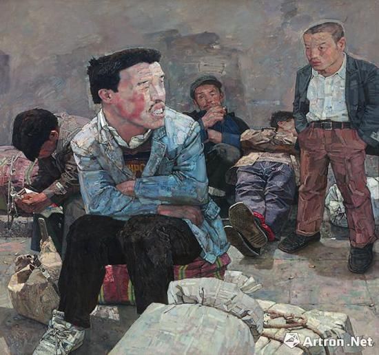 　　忻東旺   明天，多云轉(zhuǎn)晴 布面 油畫 150×160.5cm 1996年作 成交價(jià)：425.5萬元