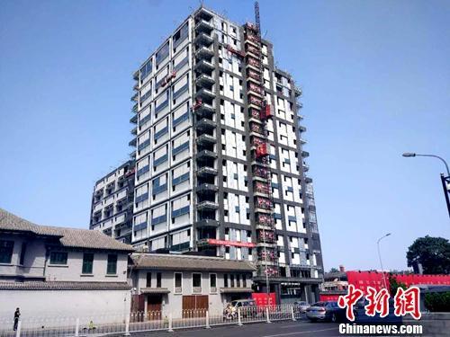 正在建設(shè)中的樓房。<a target='_blank' href='http://www.chinanews.com/' >中新網(wǎng)</a>記者 李金磊 攝