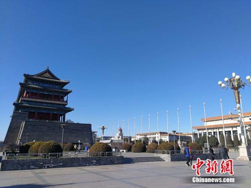 資料圖：北京的藍天。<a target='_blank' href='http://www.chinanews.com/' >中新網(wǎng)</a>記者 張尼 攝