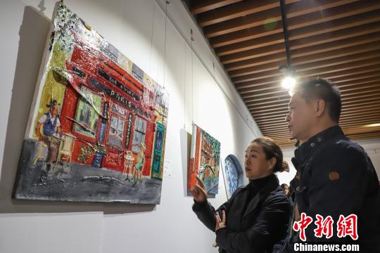 圖為展覽活動現(xiàn)場。　瞿宏倫 攝